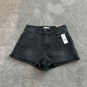 Pacsun Women's Black High-Rise Denim Shorts Size 23